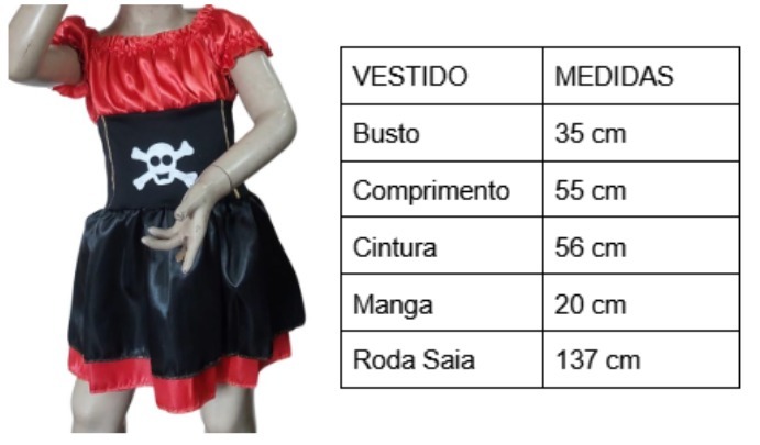 VESTIDO PIRATA INFANTIL